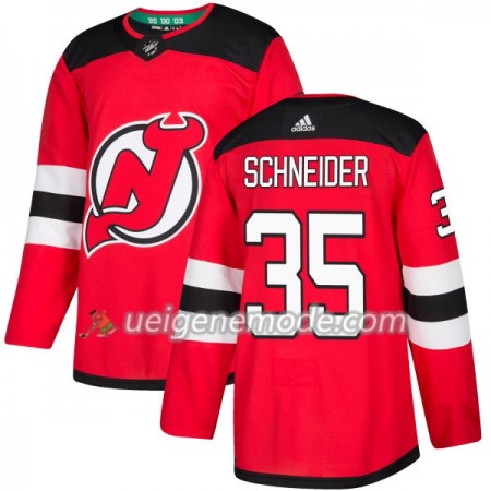 Herren Eishockey New Jersey Devils Trikot Cory Schneider 35 Adidas 2017-2018 Rot Authentic